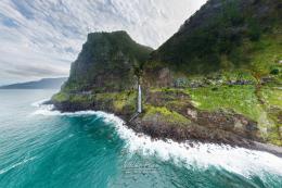 Véu da Noiva Viewpoint, near Seixal, Bride's Veil Waterfall Viewpoint in Madeira